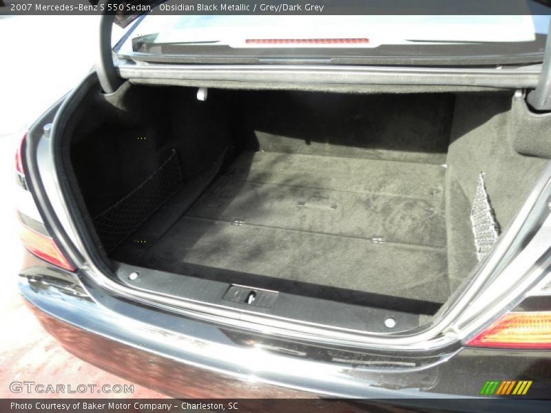Obsidian Black Metallic / Grey/Dark Grey 2007 Mercedes-Benz S 550 Sedan