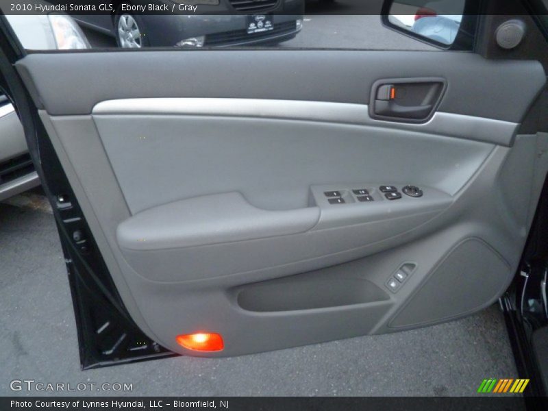 Ebony Black / Gray 2010 Hyundai Sonata GLS