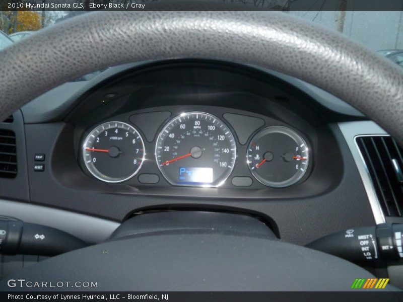 Ebony Black / Gray 2010 Hyundai Sonata GLS