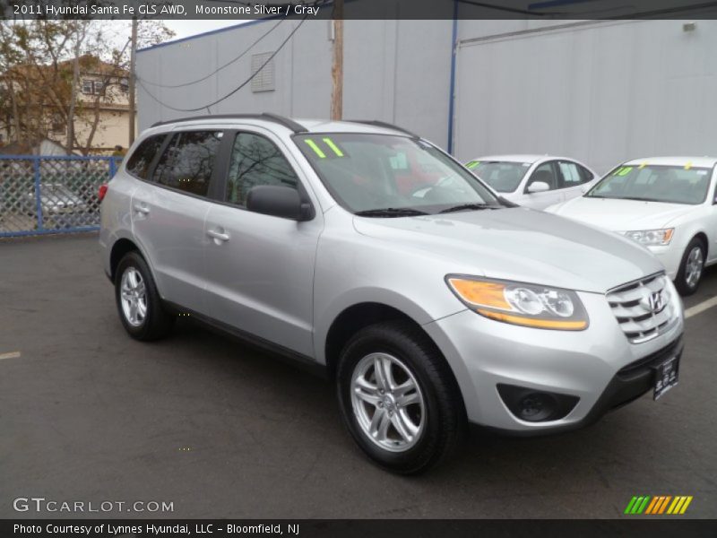 Moonstone Silver / Gray 2011 Hyundai Santa Fe GLS AWD
