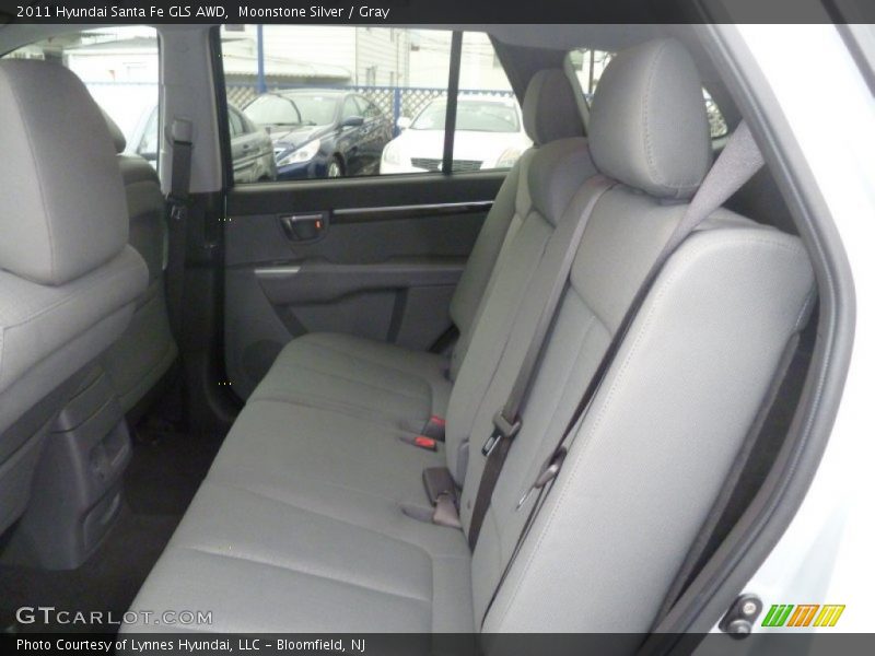 Moonstone Silver / Gray 2011 Hyundai Santa Fe GLS AWD
