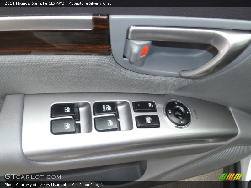 Moonstone Silver / Gray 2011 Hyundai Santa Fe GLS AWD