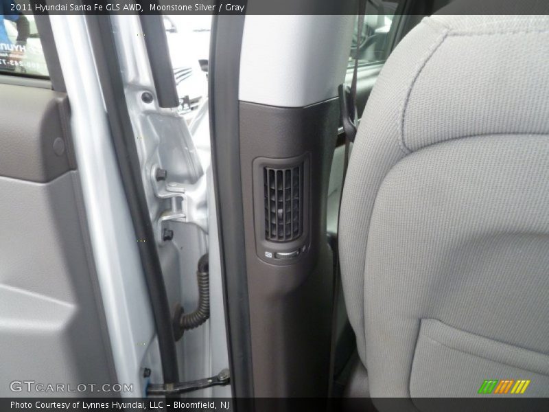 Moonstone Silver / Gray 2011 Hyundai Santa Fe GLS AWD