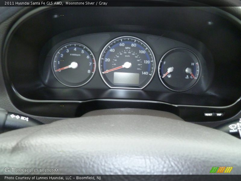 Moonstone Silver / Gray 2011 Hyundai Santa Fe GLS AWD