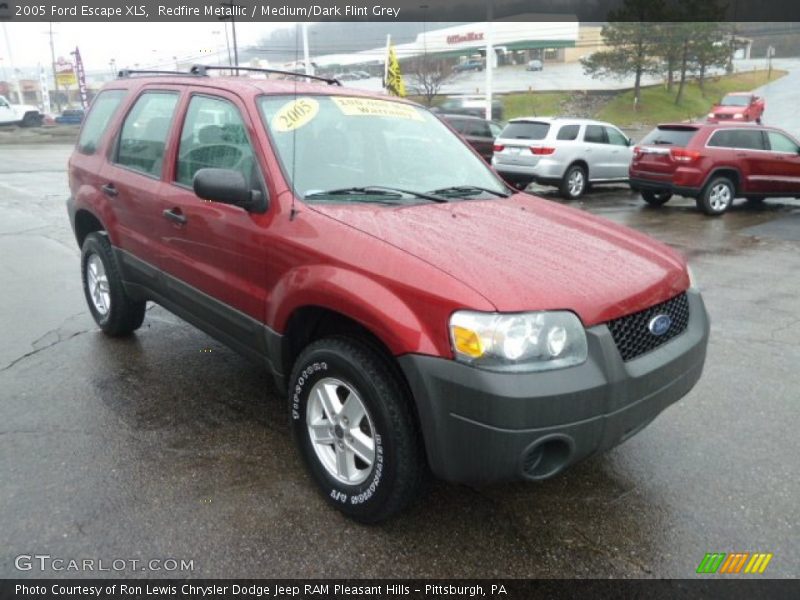 Redfire Metallic / Medium/Dark Flint Grey 2005 Ford Escape XLS