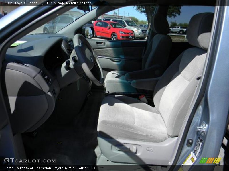 Blue Mirage Metallic / Stone 2009 Toyota Sienna LE