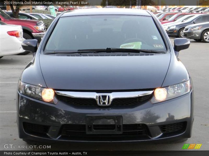 Magnetic Pearl / Blue 2009 Honda Civic Hybrid Sedan