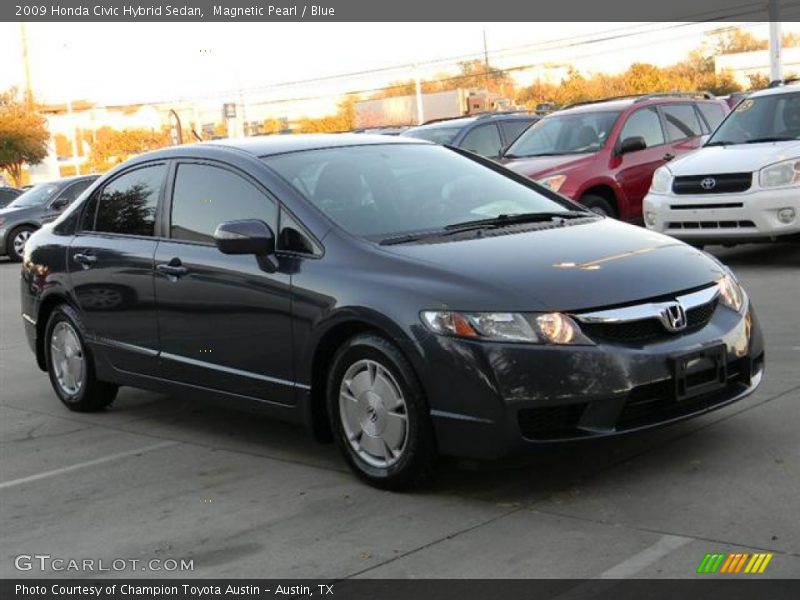 Magnetic Pearl / Blue 2009 Honda Civic Hybrid Sedan