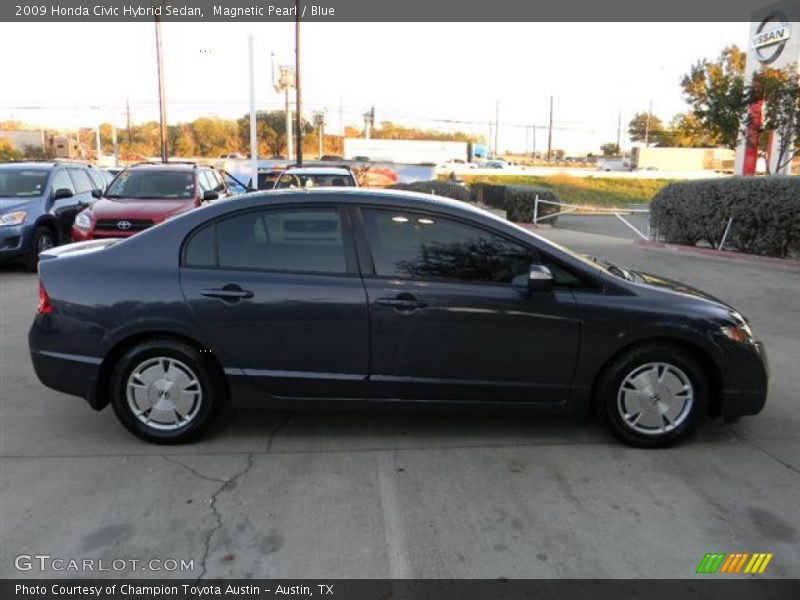 Magnetic Pearl / Blue 2009 Honda Civic Hybrid Sedan