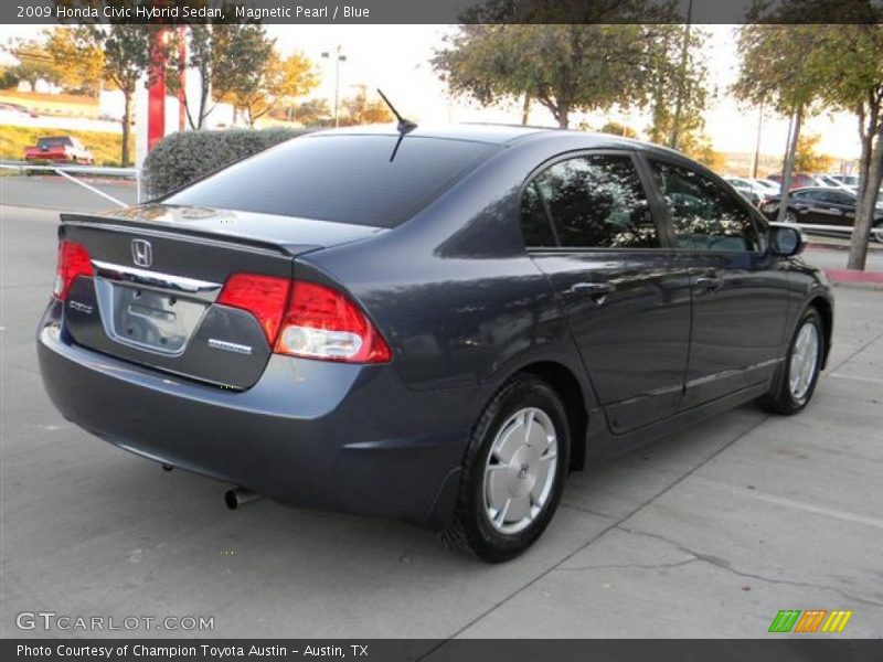 Magnetic Pearl / Blue 2009 Honda Civic Hybrid Sedan