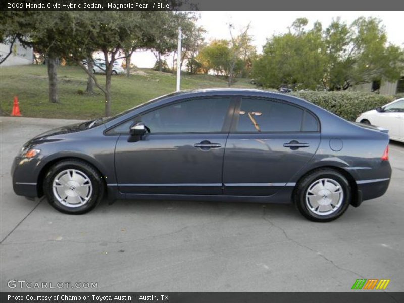 Magnetic Pearl / Blue 2009 Honda Civic Hybrid Sedan