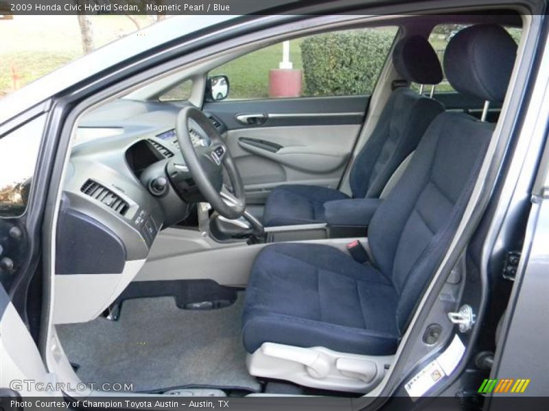 Magnetic Pearl / Blue 2009 Honda Civic Hybrid Sedan