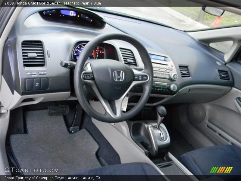 Magnetic Pearl / Blue 2009 Honda Civic Hybrid Sedan