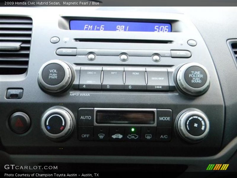 Magnetic Pearl / Blue 2009 Honda Civic Hybrid Sedan
