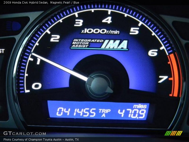 Magnetic Pearl / Blue 2009 Honda Civic Hybrid Sedan