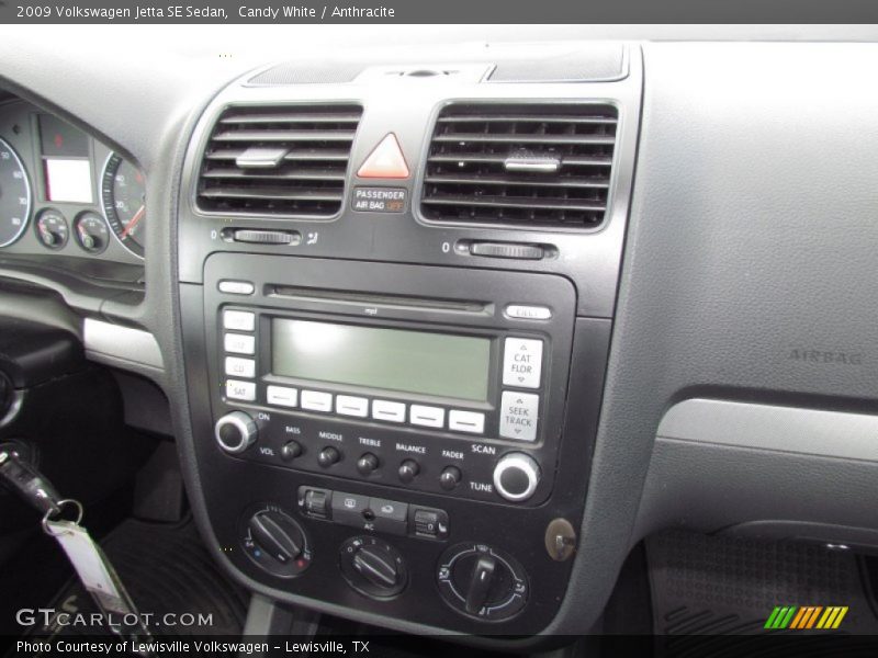 Candy White / Anthracite 2009 Volkswagen Jetta SE Sedan