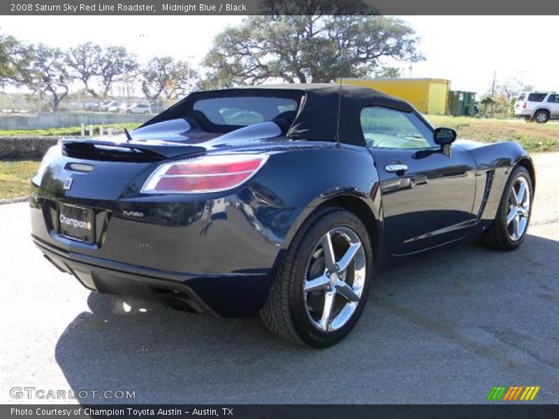 Midnight Blue / Black 2008 Saturn Sky Red Line Roadster