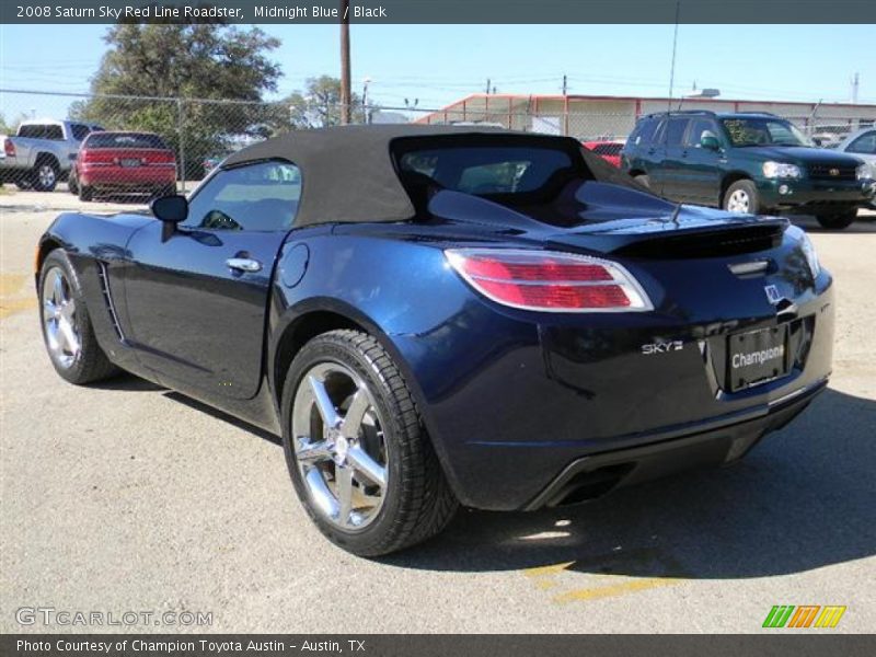Midnight Blue / Black 2008 Saturn Sky Red Line Roadster