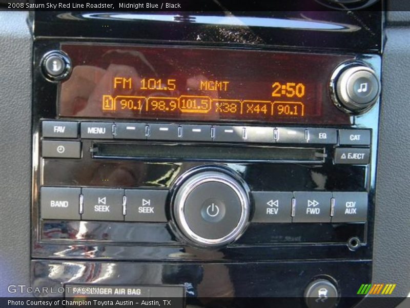 Midnight Blue / Black 2008 Saturn Sky Red Line Roadster