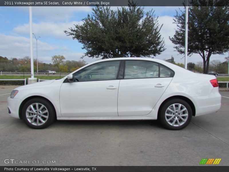 Candy White / Cornsilk Beige 2011 Volkswagen Jetta SE Sedan