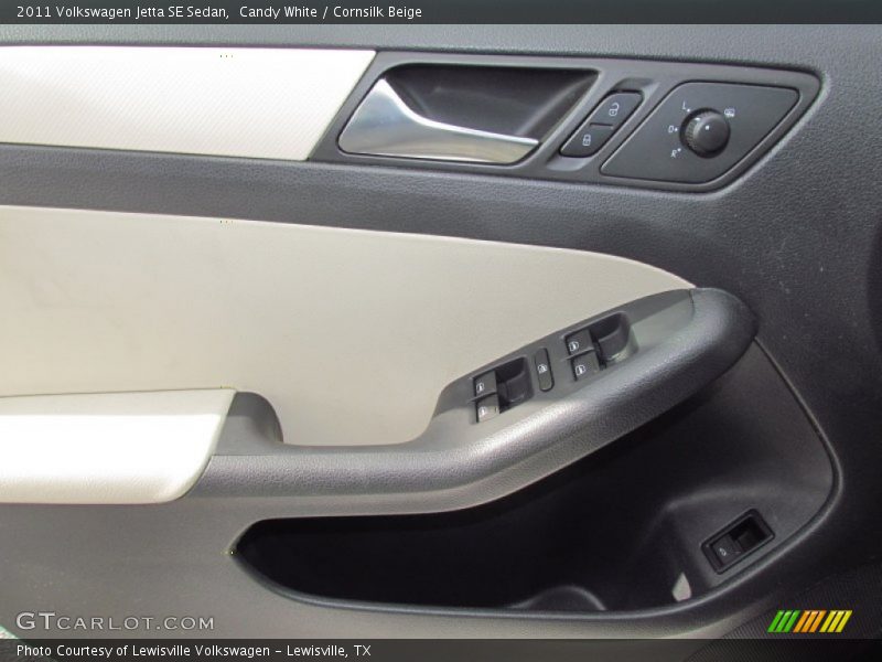 Candy White / Cornsilk Beige 2011 Volkswagen Jetta SE Sedan