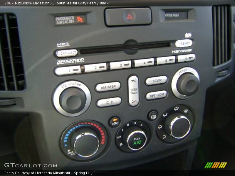 Satin Meisai Gray Pearl / Black 2007 Mitsubishi Endeavor SE