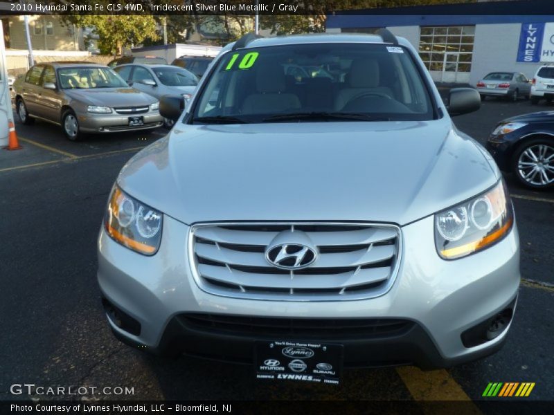 Irridescent Silver Blue Metallic / Gray 2010 Hyundai Santa Fe GLS 4WD