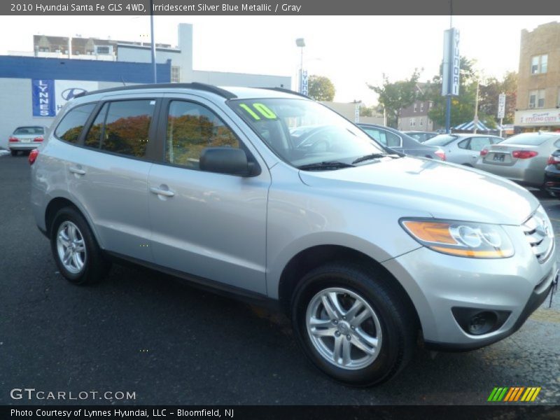 Irridescent Silver Blue Metallic / Gray 2010 Hyundai Santa Fe GLS 4WD