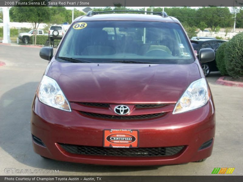 Salsa Red Pearl / Stone 2008 Toyota Sienna LE