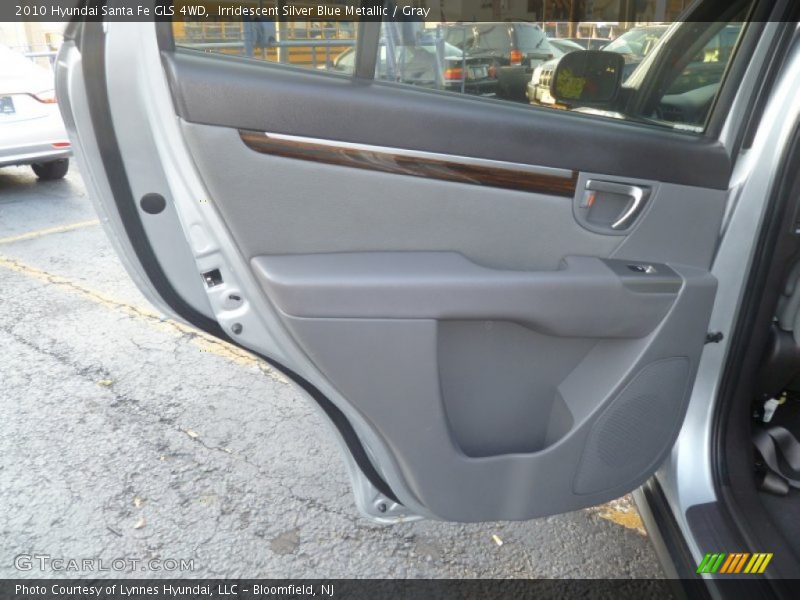 Irridescent Silver Blue Metallic / Gray 2010 Hyundai Santa Fe GLS 4WD