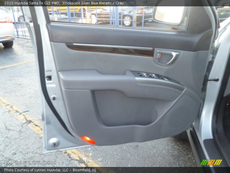 Irridescent Silver Blue Metallic / Gray 2010 Hyundai Santa Fe GLS 4WD