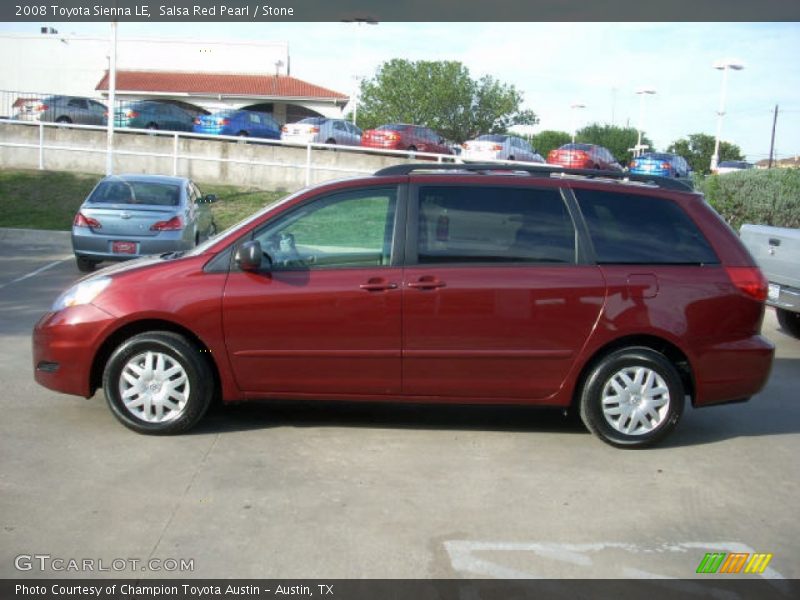 Salsa Red Pearl / Stone 2008 Toyota Sienna LE