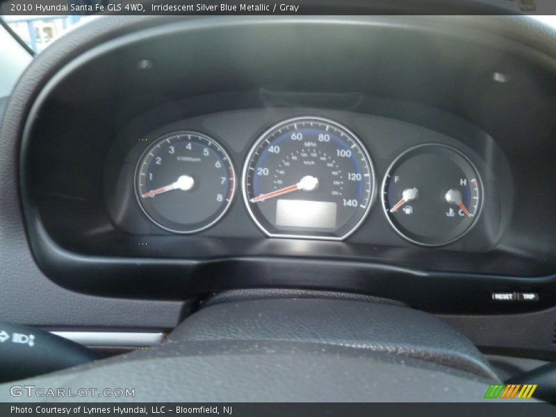 Irridescent Silver Blue Metallic / Gray 2010 Hyundai Santa Fe GLS 4WD