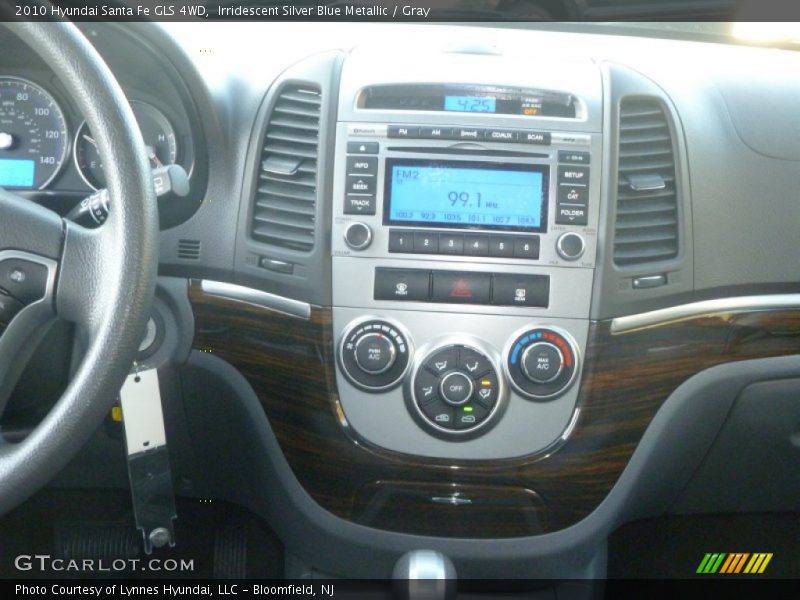 Irridescent Silver Blue Metallic / Gray 2010 Hyundai Santa Fe GLS 4WD