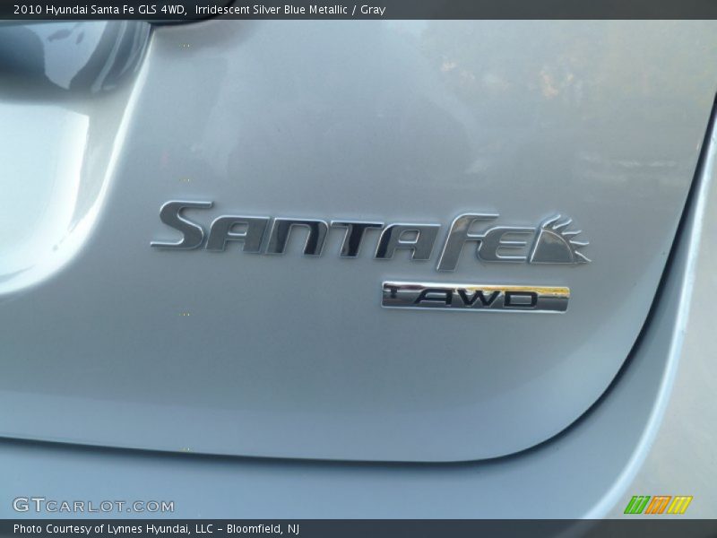 Irridescent Silver Blue Metallic / Gray 2010 Hyundai Santa Fe GLS 4WD