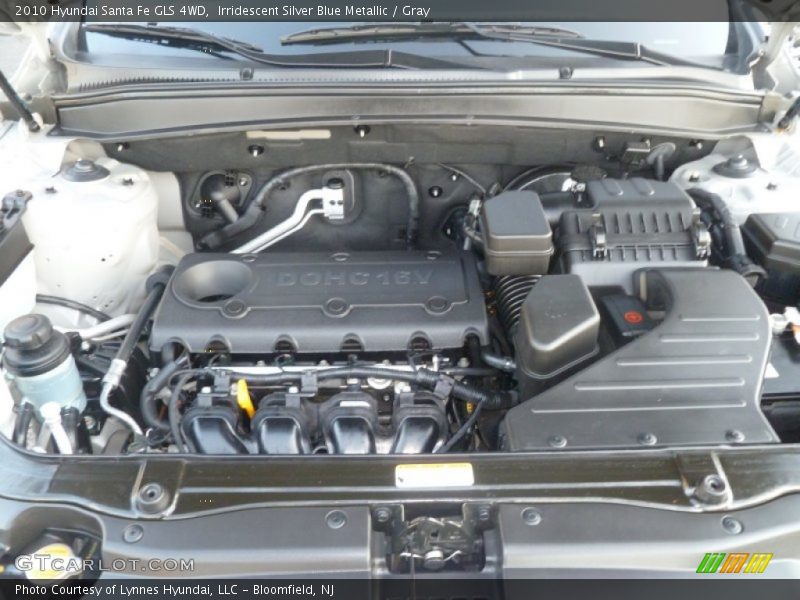 Irridescent Silver Blue Metallic / Gray 2010 Hyundai Santa Fe GLS 4WD