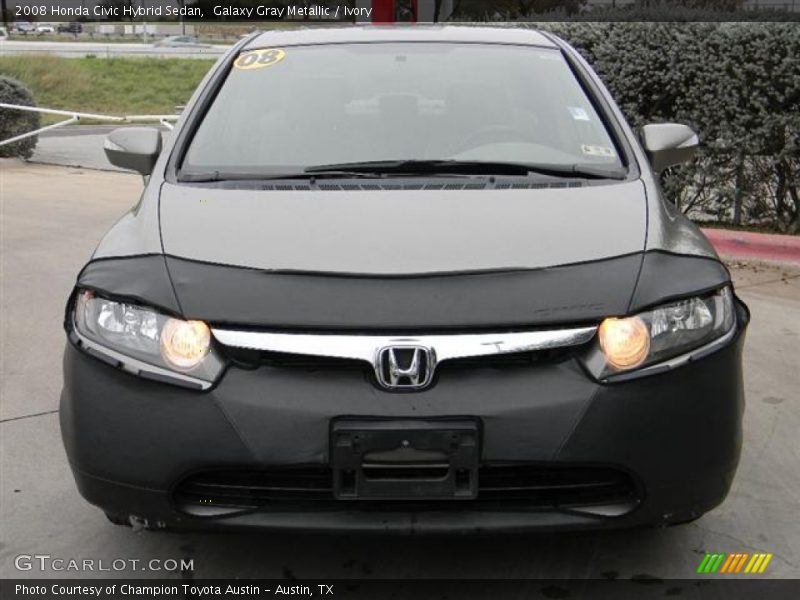 Galaxy Gray Metallic / Ivory 2008 Honda Civic Hybrid Sedan