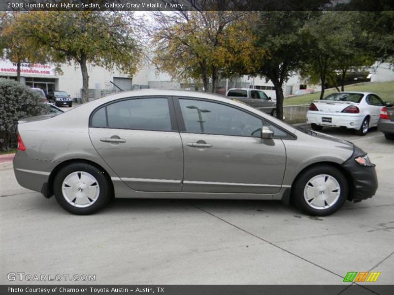 Galaxy Gray Metallic / Ivory 2008 Honda Civic Hybrid Sedan