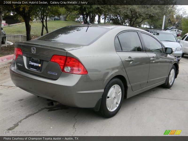 Galaxy Gray Metallic / Ivory 2008 Honda Civic Hybrid Sedan