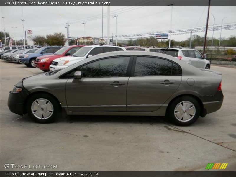 Galaxy Gray Metallic / Ivory 2008 Honda Civic Hybrid Sedan