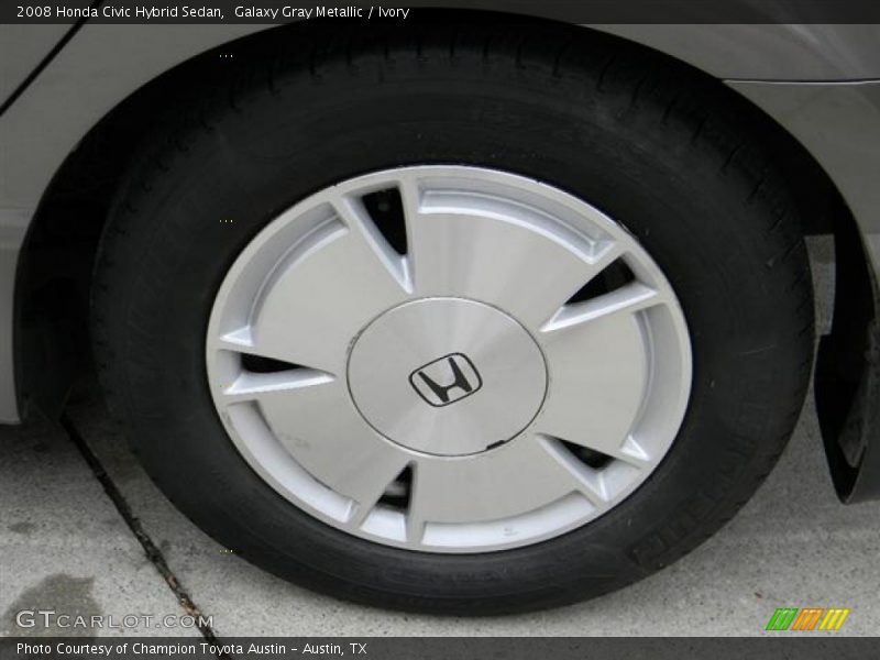 Galaxy Gray Metallic / Ivory 2008 Honda Civic Hybrid Sedan