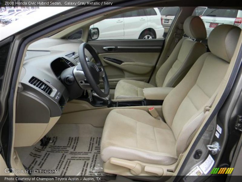 Galaxy Gray Metallic / Ivory 2008 Honda Civic Hybrid Sedan