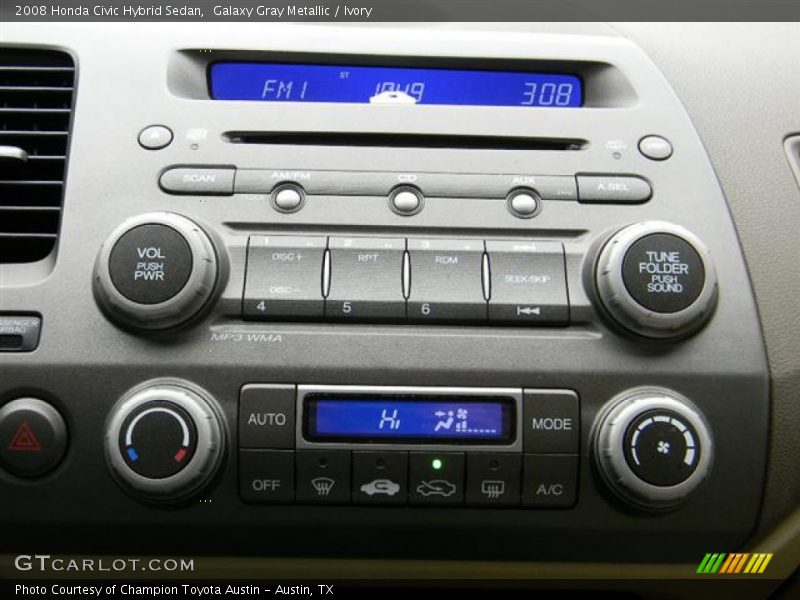 Galaxy Gray Metallic / Ivory 2008 Honda Civic Hybrid Sedan