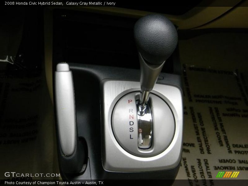 Galaxy Gray Metallic / Ivory 2008 Honda Civic Hybrid Sedan