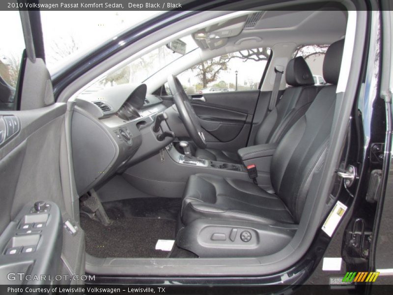 Deep Black / Black 2010 Volkswagen Passat Komfort Sedan