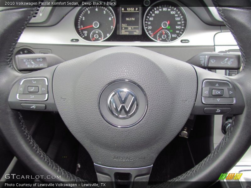 Deep Black / Black 2010 Volkswagen Passat Komfort Sedan