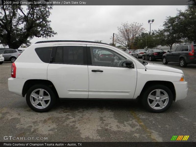 Stone White / Dark Slate Gray 2008 Jeep Compass Sport