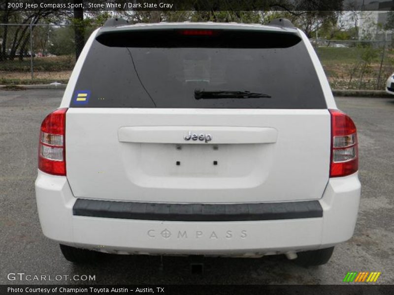 Stone White / Dark Slate Gray 2008 Jeep Compass Sport
