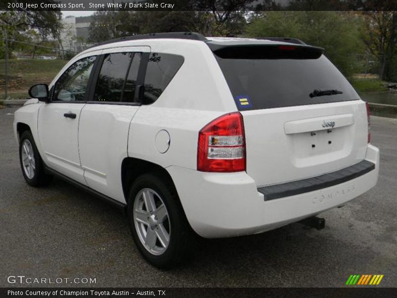 Stone White / Dark Slate Gray 2008 Jeep Compass Sport