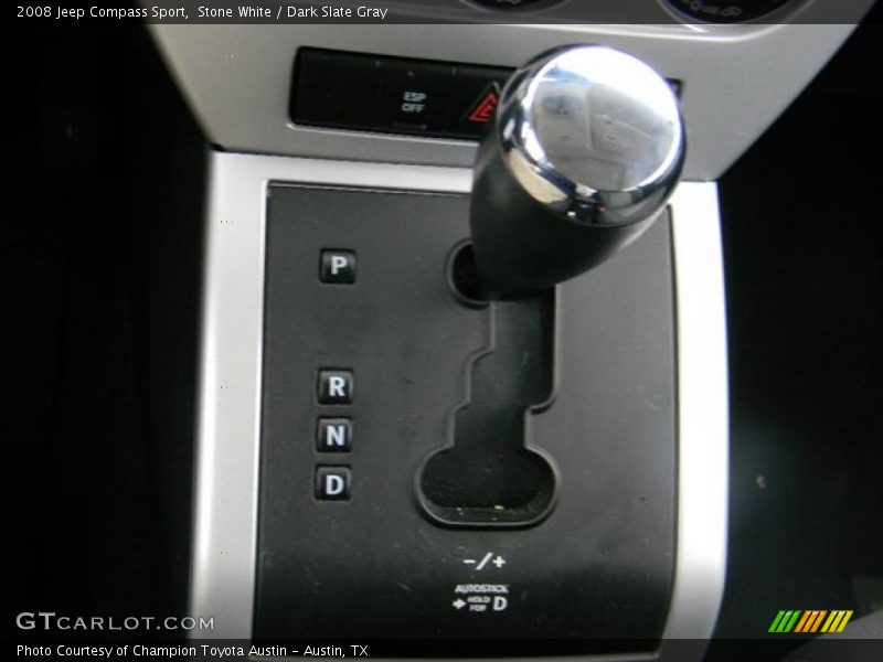 Stone White / Dark Slate Gray 2008 Jeep Compass Sport